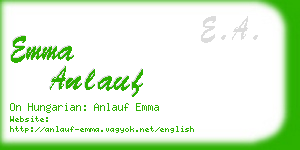 emma anlauf business card